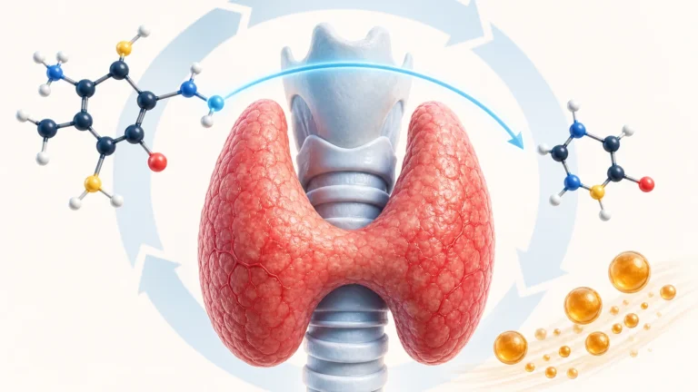 Thyroid gland and the conversion of thyroid hormones