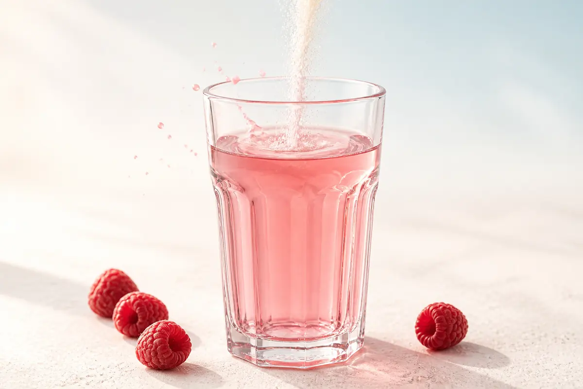 A mixed dose of LiverGuard in a glass of water